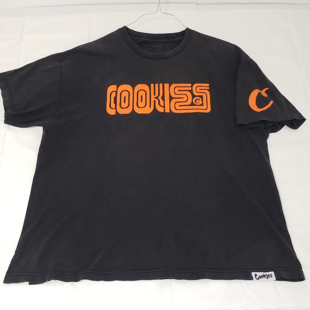 Cookies SF Giants Muni Font Style T-shirt Men's 2xl Orange & Black 100% Cotton